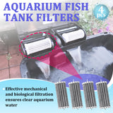 4PCS Aquarium Fish Tank Filters Compatible with Penguin 200 350 PRBW2350B, Penguin Bio-Wheel 200B 350B, Activated Carbon Aquarium Filter Cartridge Replacement, Hang-On Power Filter Replacement