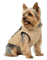 Dog Coats Warm Winter Dogs Jacket Pet Jackets Puppy Cold Weather Coat Pet Clothes for Small Dog, Khaki, X-Large