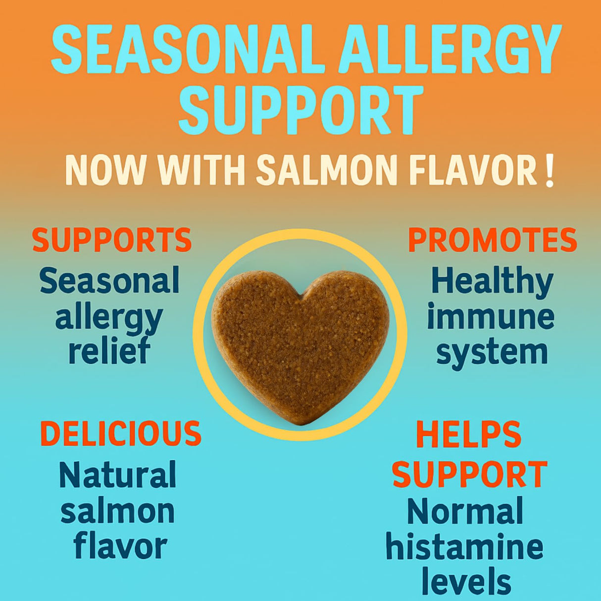 Dog Allergy Relief Chews – Anti-Itch Skin & Coat with Probiotics, Omega 3 & Colostrum – Itchy Skin, Paw Licking & Seasonal Allergies Support – Salmon Flavor – 100 Soft Chews
