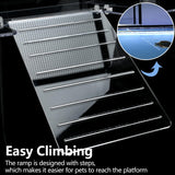 Turtle Topper Basking Platform for Aquatic Turtles 10/20/29/55 Gallon Tank, Aquatic Reptile Ramp Dock, Terrace, Accessories