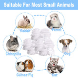 Niwaes 50Pcs Large Rabbit Cage Liner Disposable Bunny Cage Liner Bag 34'' X 22''- Clear Elastic Pet Toilet Film Small Animal Tray Covers for Bunnies Ferrets Chinchillas Birds - Leak Proof & No Mess