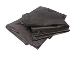 2X Pack Deluxe Brown Taffeta Fabric 100% Washable Waterproof Resistant Replacement Dog Bed Zippered Duvet Case - Covers ONLY (55x47x4 (58x51) Inches)