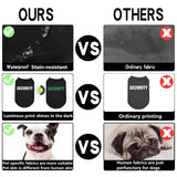 DAJIDALI Upgraded Dog Security Shirt Vest for Puppy, Cat, and Dog, Technical Fabric with Fluorescent Printing, Large Medium Small (E6XL, Black)