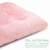 POMIU 2-Pack Washable Dog Bed, Deluxe Plush Crate Beds with Anti-Slip, Machine Washable Kennel Pad Sleeping Mat for Large, Medium and Small Dogs (2 Pack x Pink, 35.0" L x 23.0" W x 3.0" Th)