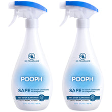 Load image into Gallery viewer, Pooph Pet Odor Eliminator, 32oz Spray, 2-Pack - Eliminates Odors at the Molecular Level, Dogs, Cats, Freshener, Eliminator, Urine, Poop, Pee, Deodorizer, Natures, Puppy, Fresh, Clean, Furniture, Potty
