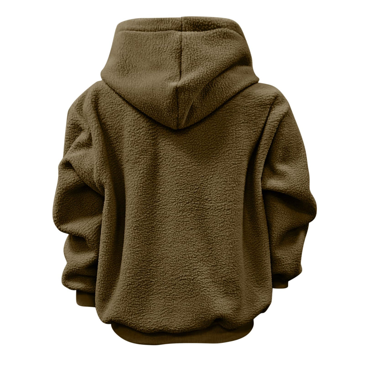 Pet Sling Hoodie Teddy Fleece Ultra-Soft Warm Pet Hoodie Carrier for Cats & Small Dogs 2-15 Lbs, Unisex Fit (Brown,L)