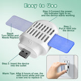 Simashts Mosquito Repellent Indoor Use, USB Powered Electronic Mosquito Repeller, Includes Mosquito Repellent Refills, with 20' Mosquito Protection Zone for Home, Office