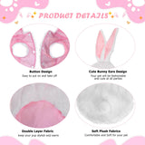 Yoption Dog Cat Bunny Costumes, Funny Rabbit Cosplay Dog Cat Pet Halloween Christmas Easter Hoodie Clothes Party Costume Outfits (L)
