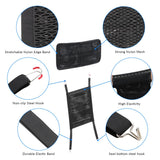 LITTOU Car Dog Barrier Net Car Mesh Organizer Back Seat Divider for Dog Easy Install 2 Pieces (for Split Seats)