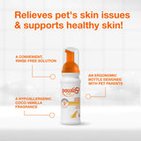 Douxo S3 Pyo Mousse, Contains 3% Chlorhexidine & 0.5% Ophytrium, Antiseptic & Hydrating, for Bacterial or Yeast Skin Infections, for Dogs, 5 fl. oz. (150mL)