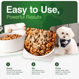 Human-Grade Superfood for Dogs, Premium Greens Powder Supplement for Dental Health, Longevity, Hip & Joint, Gut Health, Allergies, Immune Support, Skin & Coat - Peanut Butter - 3.5 oz