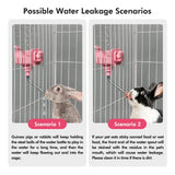 Vannon Small Animal Water Dispenser for Cage, 30oz Auto Feeding Crate Water Bottle for Rabbit, Chinchilla, Ferret, Guinea Pig, Squirrel, Hedgehog, Pet Nozzle Diameter: 10mm, BPA Free, Pink