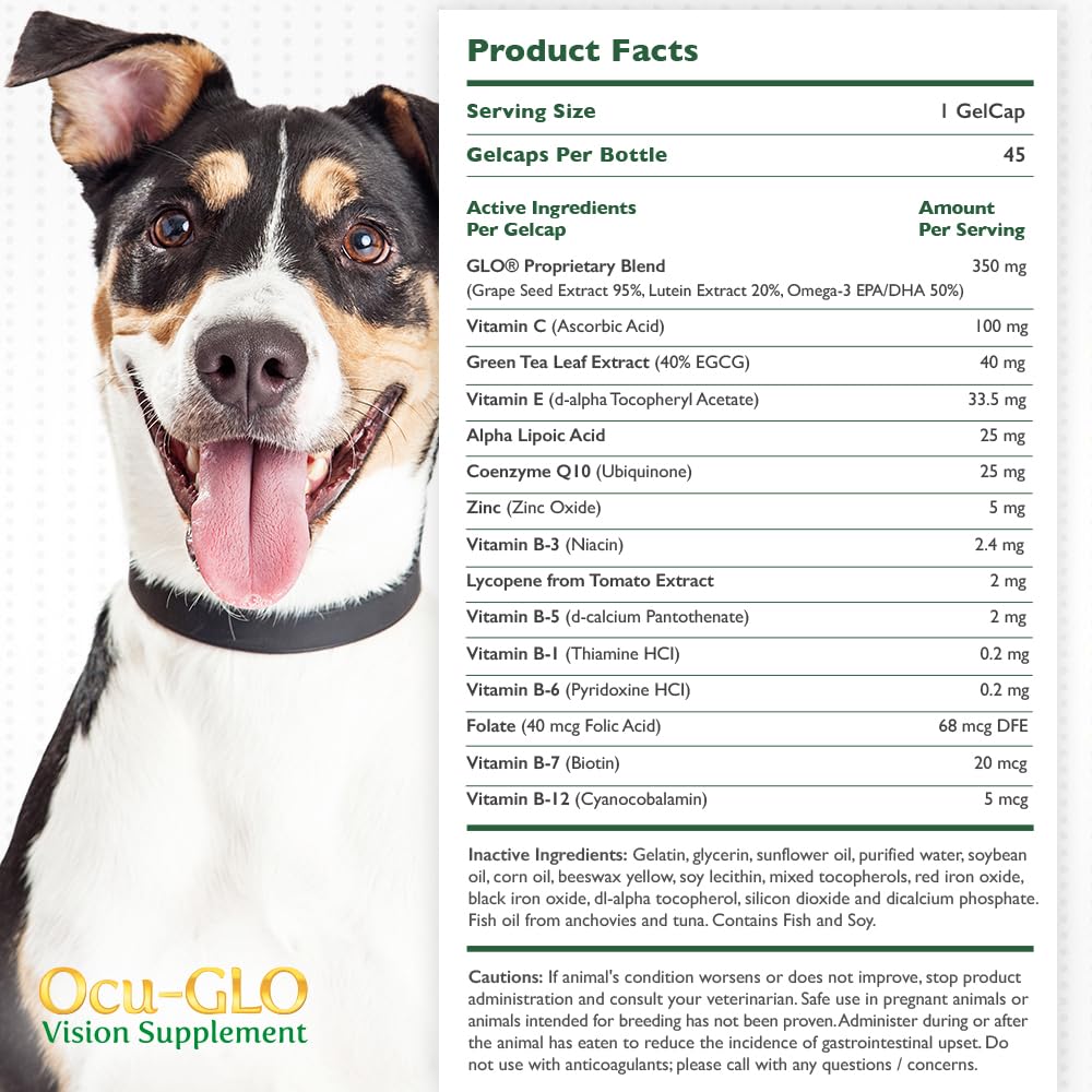 Ocu-GLO Vision Supplement for Medium to Large Dogs (45ct)