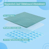 GOLOPET Dog Cooling Mat 34x23 in Summer Waterproof Breathable Teslin Mesh, Durable, Non-Slip, Portable Maximum Weight Capacity 60 lbs. Black