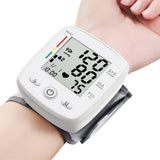 Blood Pressure Monitor Digital Wrist BP Machine Automatic BP Cuff (5.3 to 7.7 in) with 2 Users 180 Memory Voice Large LCD Display Adjustable Cuff USB Charging Carrying Case,White