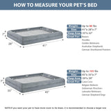 WNPETHOME XL Extra Large Dog Bed, Washable Dog Couch with Removable Waterproof Cover, Orthopedic Large Pet Sofa Bed with Bolster Sides for Sleeping