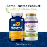 NaturVet Cardiovascular Support Dog Supplement Plus Taurine – Helps Support Dog Heart and Cardiovascular Systems – Includes Antioxidants, Magnesium, Hawthorn, L-Carnitine – 60 Ct.
