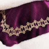 Lovelyshop pet Serial Royal Coronation Style White Faux Fur Pet Cape for Halloween Costumes, King Queen Prince and Princess Cosplay-XSmall