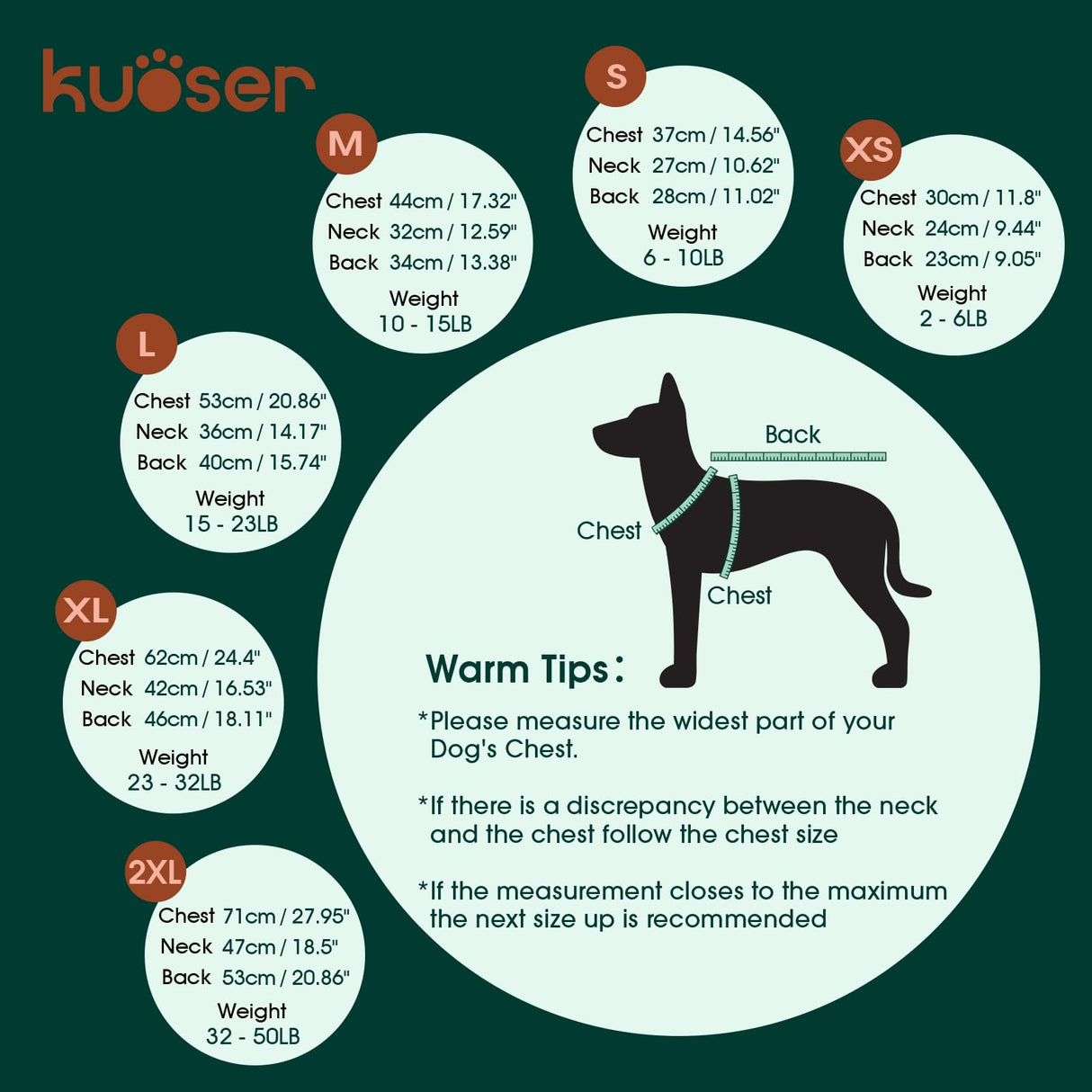 Kuoser Dog Sweater,Warm Dog Sweaters for Medium Dogs,Turtleneck Knitted Dogs Sweater Christmas Outfit,Cold Weather Pet Winter Clothes Doggie Pullover Girls Boys for Fall Xmas,Red M