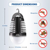 vertmuro Portable Bug Zapper Outdoor Indoor, Electric Mosquito Fly Killer Lamp with Three Lighting Mode, USB Rechargeable Light Bulb Zapper for Camping, Home, Patio (3 Pack)