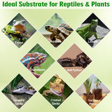 Halatool Reptile Substrate 8QT Leca Clay Pebbles for Reptiles Organic Hydroballs Bioactive Drainage Layer Terrarium Bedding for Leopard Gecko Tortoise Frog Lizard Ball Python