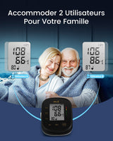 Blood Pressure Monitor,AILE Blood Pressure Machine Upper Arm Large Cuff(8.7"-16.5" Adjustable),Automatic high Blood Pressure Cuff for Home use (Black)