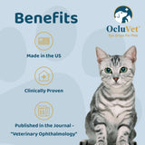 OcluVet Eye Drops for Pets | Clinically Studied Antioxidants for Pets with Cataracts | Made in The USA | Includes 2% N-Acetyl-L-Carnosine (NAC) | 16mL