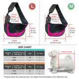 PUCEWMY Small Dog Sling Carrier, Sling Pet Pouch to Wear Medium Dog Cat Travel Breathable, Soft-Sided Crossbody Puppy Carrying Purse Bag, L, Rose