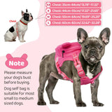 OUOBOB Dog Harness with Backpack, Adjustable Dog Backpack Harness for Small Medium Dogs, No-Pull Breathable Backpacks for Dogs to Wear, for Traveling, Hiking, Camping, Training, Pink L