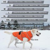 Yoochee Dog Coat, Warm Dog Winter Coat for Medium Dogs, Waterproof Jacket with Adjustable Buckle & Velcro, Reflective Turtleneck Cold Weather Coats, Pet Fleece Vest Snow Jacket (Brown, XXXL)