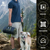 ONETIGRIS Travel Dog Bed - Portable, Washable, Waterproof Anti-Slip Dog Camping Bed, 3.6ft by 2.2ft Outdoor Indoor Bed Mat Cushioned Plush Warm Puppy Mattresses
