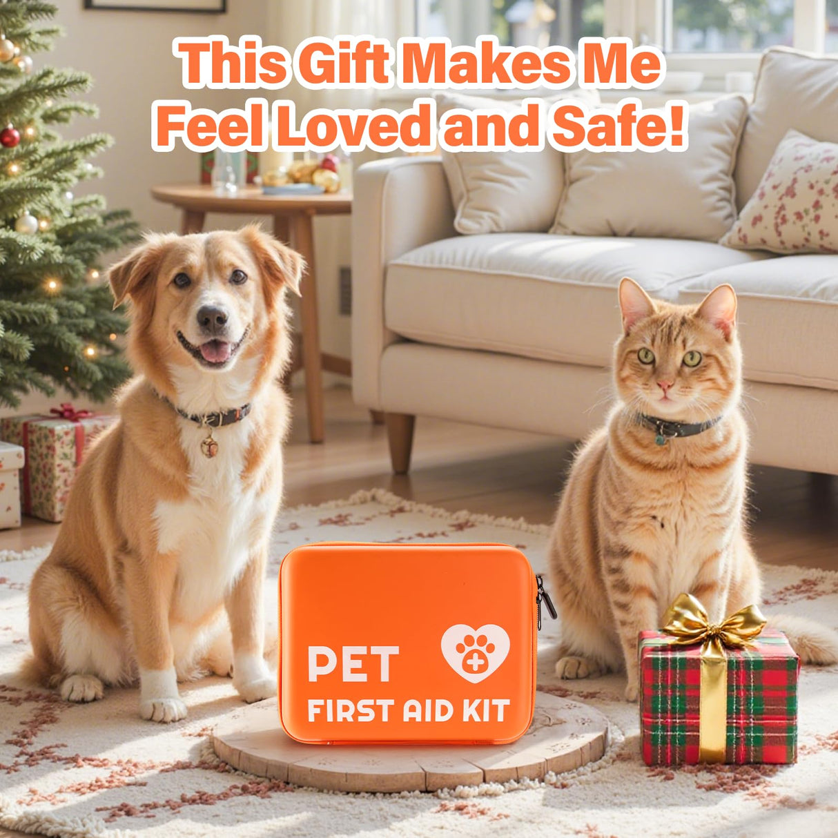 Portable Dog First Aid Kit with Hook - Water Resistant Pouch for Hiking, Camping, Daily Family Use, Travel, Pet Safety, Thoughtful Gift for Pet Owners (81pcs Upgrade Professional Version)
