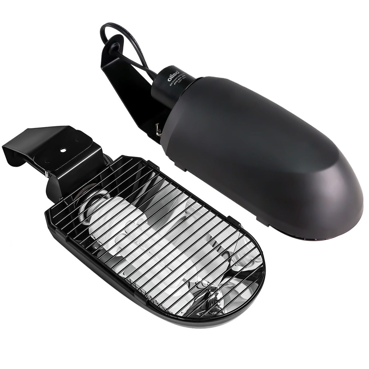 Oiibo Bird Cage Light Fixture Combo Kit, AvianSun Lamp Hood with 2.4% UVB UVA 20W Compact Fluorescent Bulb for All Kinds Captive Birds
