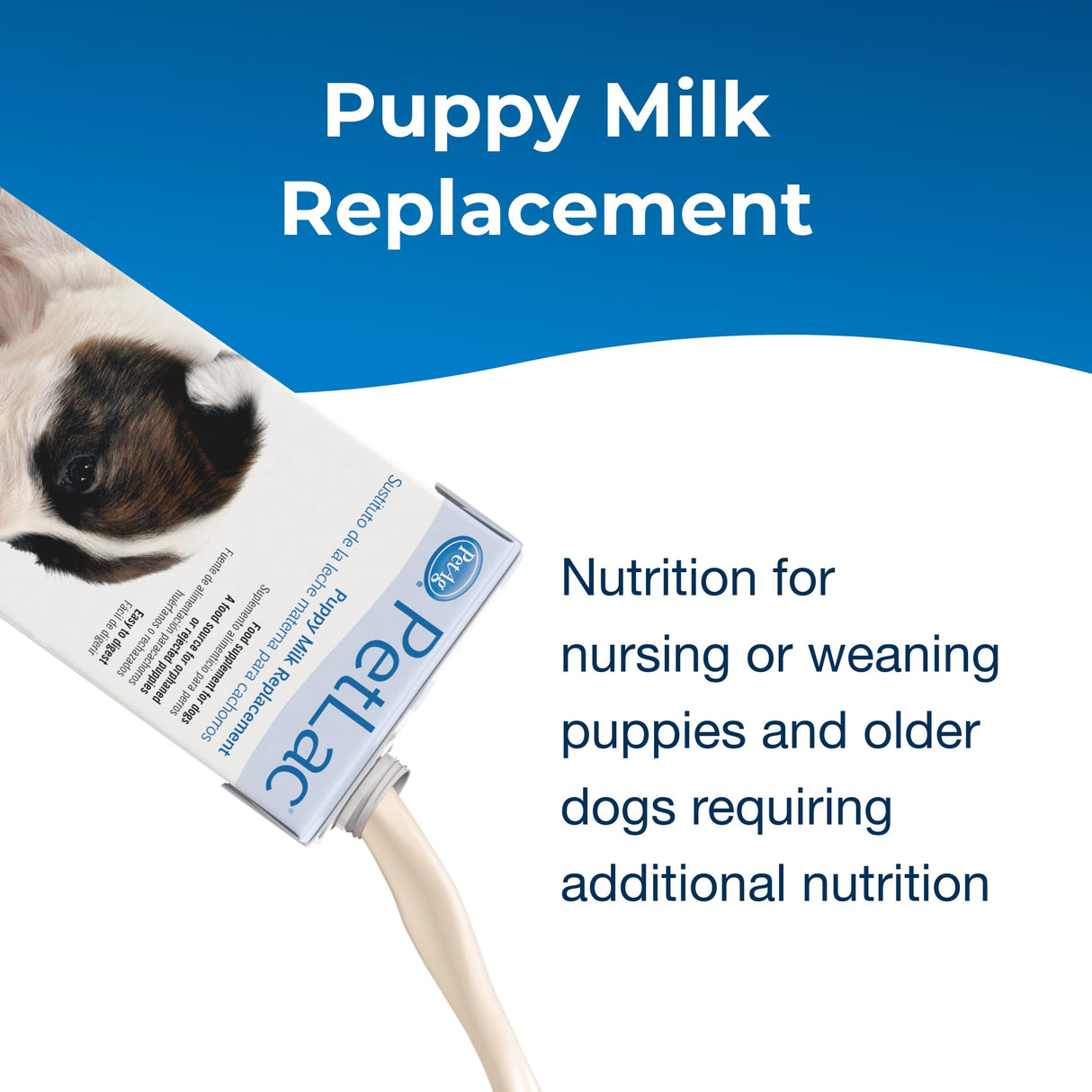 Pet-Ag PetLac Liquid for Puppies - 32 oz - Ready-to-Feed Milk Replacement for Puppies Newborn to Six Weeks Old - Easy to Digest