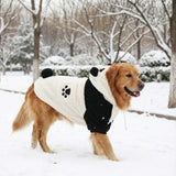 FLAdorepet Halloween Large Dog Panda Costume Outfits Winter Warm Pet Jacket Coat Funny Clothes for Medium Large Dog Labrador Husky Beagle (20, Panda)