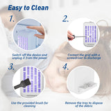 vertmuro Indoor Bug Zapper, Electric Plug in Flying Insects Mosquito Killer with UV LED Light, Portable Gnat Fly Trap for Home, Kitchen, Bedroom, Office(1 Pack)