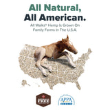 All Walks 18.5 Liter Premium Natural Hemp Bedding, Odor Control, Low Dust, Highly Absorbent, for Rabbits, Hamsters, & Small Animals, Biodegradable, Made in USA