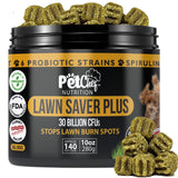 Pet Chef Dog Urine Neutralizer for Lawn Grass Burn Spot Saver Soft Chews Helps Reduce Yellow Spots & Protect Yard Plant-Safe Lawn Support Supplement 140 Chews Vegan Bacon