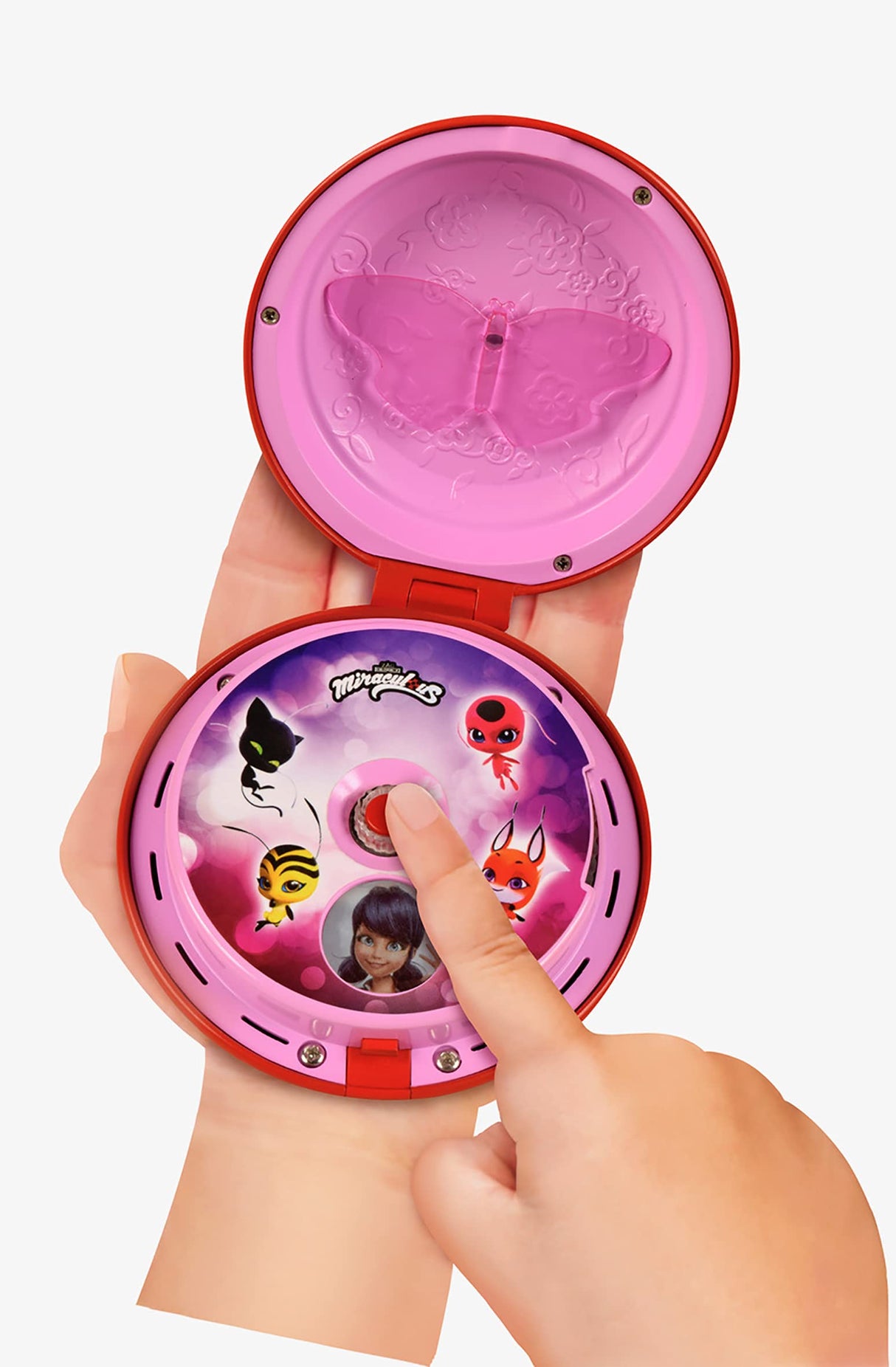 Miraculous Bandai Ladybug Yoyo Communicator, Ladybug Accessories Toy Phone for Role Play Fun, Tales of Ladybug & Cat Noir Kids Toys for Dress Up Games, Ladybug Gift