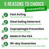Pawsential No Poo Chews for Dogs - Coprophagia & Stool Eating Deterrent with Probiotics, Digestive Enzymes & Breath Aid Support - Stop Dog Poop Eating - Made in USA - 120 Soft Chews