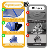 Vithael Upgraded Dog Cone Collar for Dogs After Surgery, Soft Breathable Pet Recovery Collar with Double-Layer Design, Adjustable Dog Cone Collar for Large Medium Dogs, Elizabethan Collar (XL, Blue)