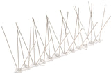 Bird-X Deterrent Steel Spikes, Bird Control, 5-inch W, 100 ft Long (STS-100)