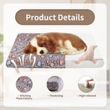 Dekeyoo Dog Crate Mats Bed for Medium Dogs, 30x20 Inch Short Plush Pet Mat, 1.6-inch Thick Thin Kennel Pad, Machine Washable Ideal for 30-Inch Dog Crates