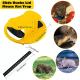 Mouse Trap Bucket ，Bucket Lid Rat Trap,Auto Reset Multi Catch Humane Rat Trap for Indoor Outdoor, Compatible 5 Gallon Bucket-2 Pack