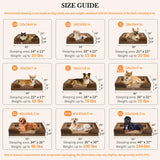 Comfort Expression Orthopedic Dog Bed for Extra Large Dogs 45x35 Inch, Waterproof Supportive Egg Crate Foam XL Pet Bed with Removable Bolsters, Dog Couch with Washable Cover & Non-Slip Bottom, Brown