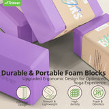 Trideer Yoga Blocks 2 Pack Purple