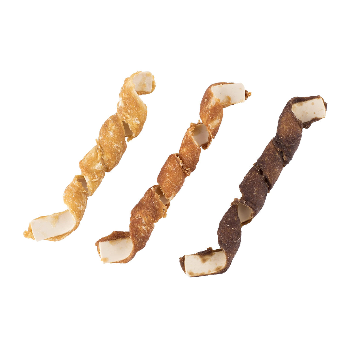DreamBone Spirals Variety Pack, No-Rawhide Chews for Dogs, 32 Spiral Chews