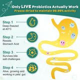 Probiotics for Dogs, Dog Probiotics with Digestive Enzymes, Prebiotics, Omega-3 & 6 and Vitamin for Dogs Digestive Health, 6 Billion CFUs for Gut Health and Immune Support, 180 Freeze-Dried Chews