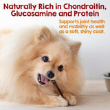Riley's 6 Inch Beef Collagen Sticks for Dogs, Collagen Chews for Dogs, Bully Stick & Rawhide Alternative, Long Lasting, No Raw Hide Chews, Single Ingredient Dog Treat - 5 ct