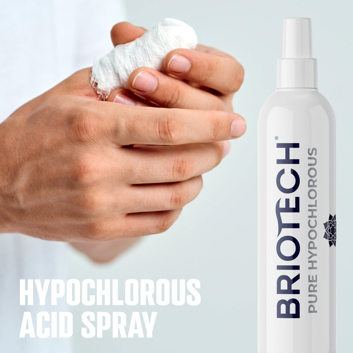 BRIOTECH Pure Hypochlorous Acid Spray and Cleanser, Original Premium HOCl Topical Solution, Multi-Purpose Cleaner, Family Approved & Pet Friendly, 1 gal ea, 2 ct